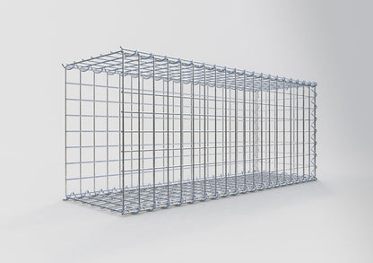 Aangegroeide schanskorf type 2 100 cm x 40 cm x 30 cm (L x H x D), maaswijdte 5 cm x 5 cm, spiraal