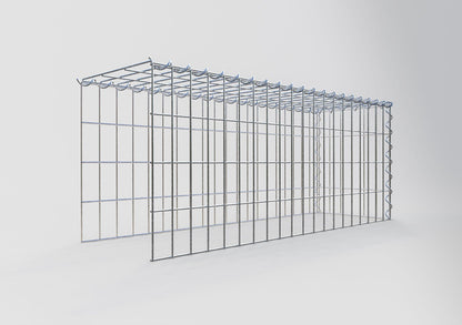 Grown-on gabion type 4 100 cm x 40 cm x 30 cm (L x H x D), mesh size 5 cm x 10 cm, spiral