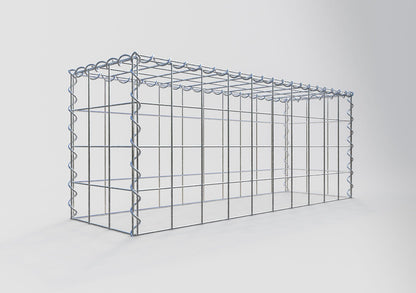 Opvokset gabion type 3 100 cm x 40 cm x 30 cm (L x H x D), maskestørrelse 10 cm x 10 cm, spiral
