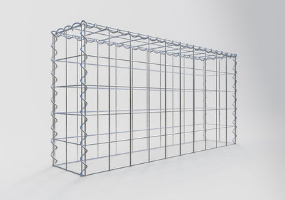 Gabião tipo 3 100 cm x 50 cm x 20 cm (C x A x P), malhagem 10 cm x 10 cm, espiral