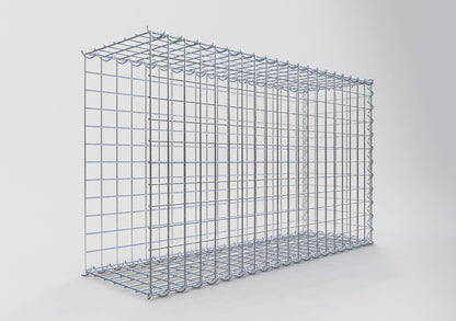 Aangegroeide schanskorf type 2 100 cm x 60 cm x 30 cm (L x H x D), maaswijdte 5 cm x 5 cm, spiraal