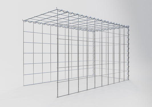 Gabião tipo 4 100 cm x 60 cm x 50 cm (C x A x P), malhagem 10 cm x 10 cm, espiral