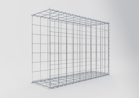 Grown-on gabion type 2 100 cm x 70 cm x 30 cm (L x H x D), mesh size 10 cm x 10 cm, spiral