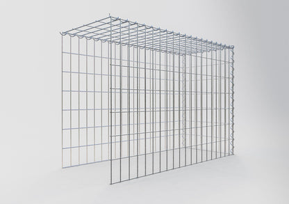 Gabbione aggiuntivo tipo 4 100 cm x 70 cm x 40 cm (L x H x P), maglia 5 cm x 10 cm, spirale