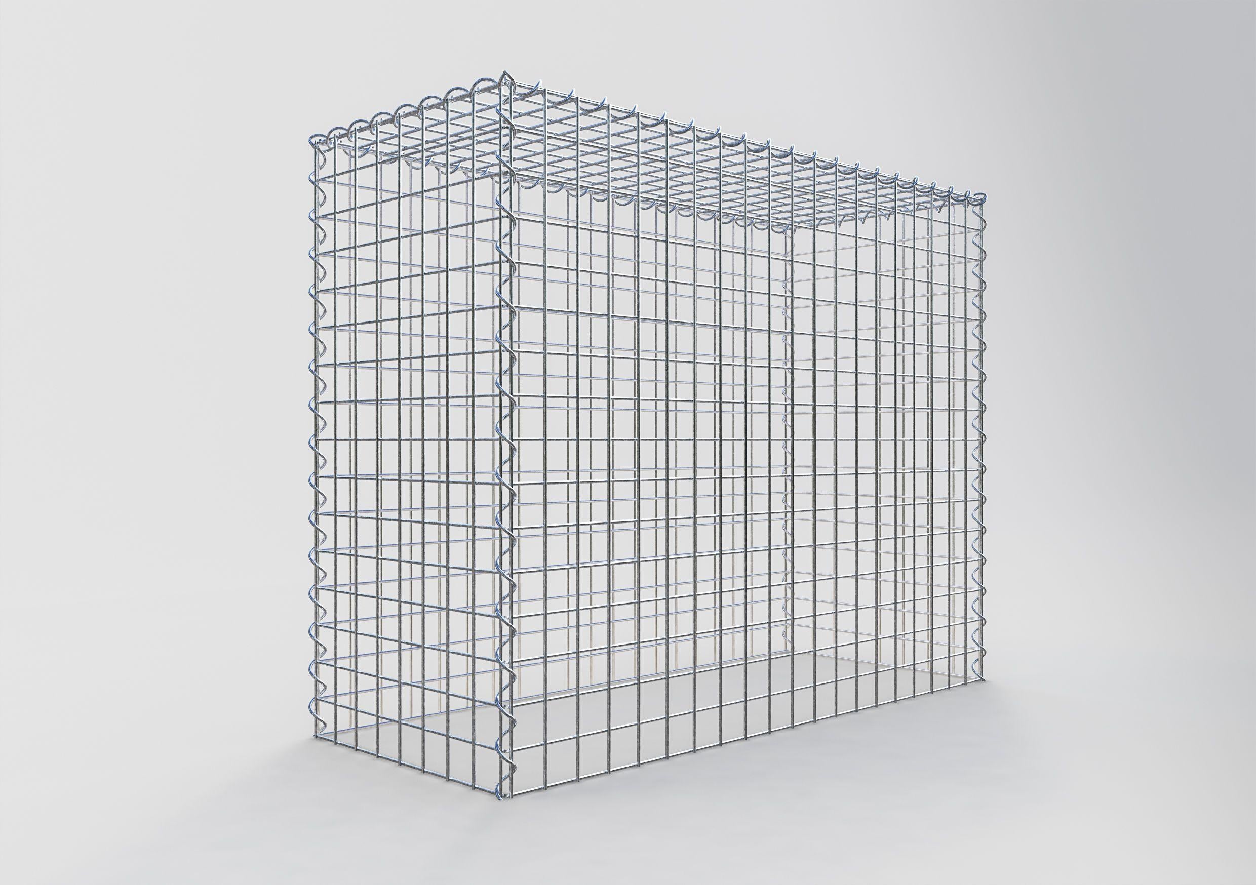 Grown-on gabion type 3 100 cm x 80 cm x 40 cm (L x H x D), mesh size 5 cm x 5 cm, spiral