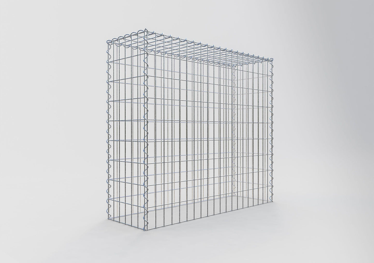 Gabbione aggiuntivo tipo 3 100 cm x 90 cm x 30 cm (L x H x P), maglia 5 cm x 10 cm, spirale