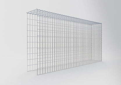 Gabion rapporté type 4 200 cm x 100 cm x 30 cm (L x H x P), mailles 5 cm x 10 cm, spirale