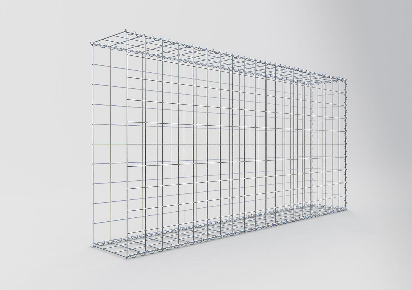 Gavión complementario tipo 2 200 cm x 100 cm x 30 cm (L x A x P), malla 10 cm x 10 cm, espiral