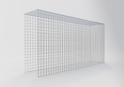Grown-on gabion type 4 200 cm x 100 cm x 40 cm (L x H x D), mesh size 5 cm x 5 cm, spiral