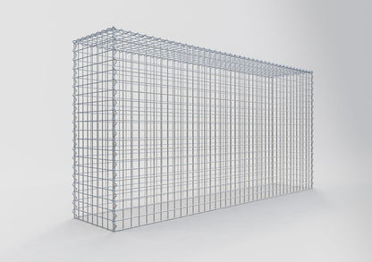Gabion rapporté type 3 200 cm x 100 cm x 40 cm (L x H x P), mailles 5 cm x 5 cm, spirale