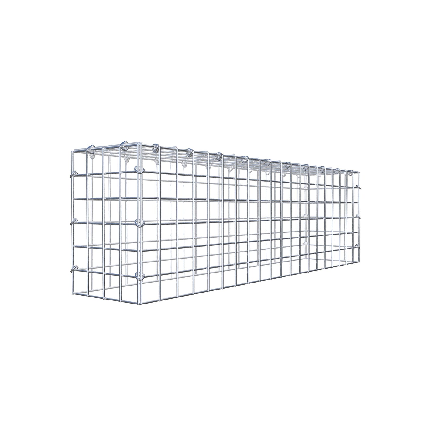 Gavión adicional tipo 3 100 cm x 30 cm x 20 cm (L x A x P), malla 5 cm x 5 cm, anillo en C