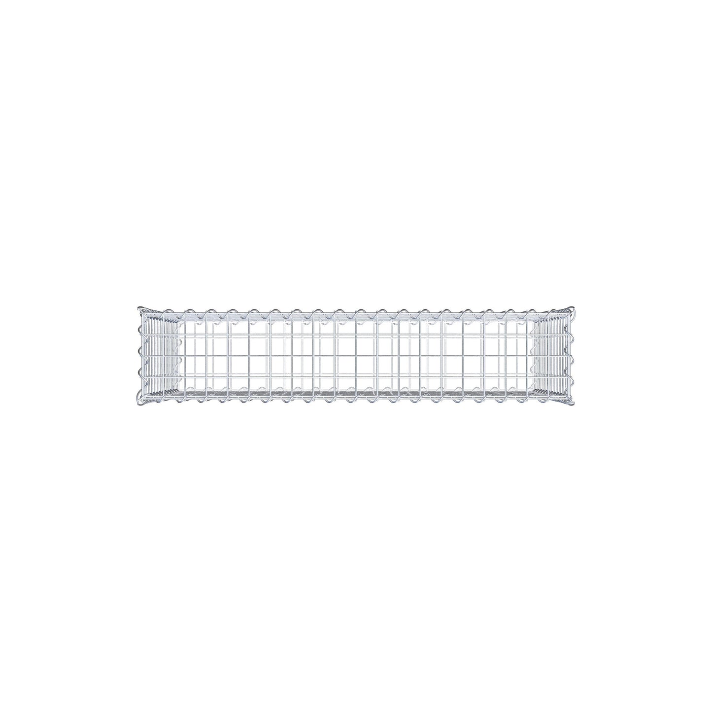 Gabion 100 cm x 60 cm x 20 cm (L x H x D), maskstorlek 5 cm x 5 cm, spiral