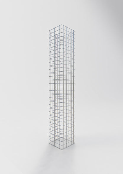 Gabionsøjle firkantet 27 cm x 27 cm, 160 cm højde, MW 5 cm x 5 cm
