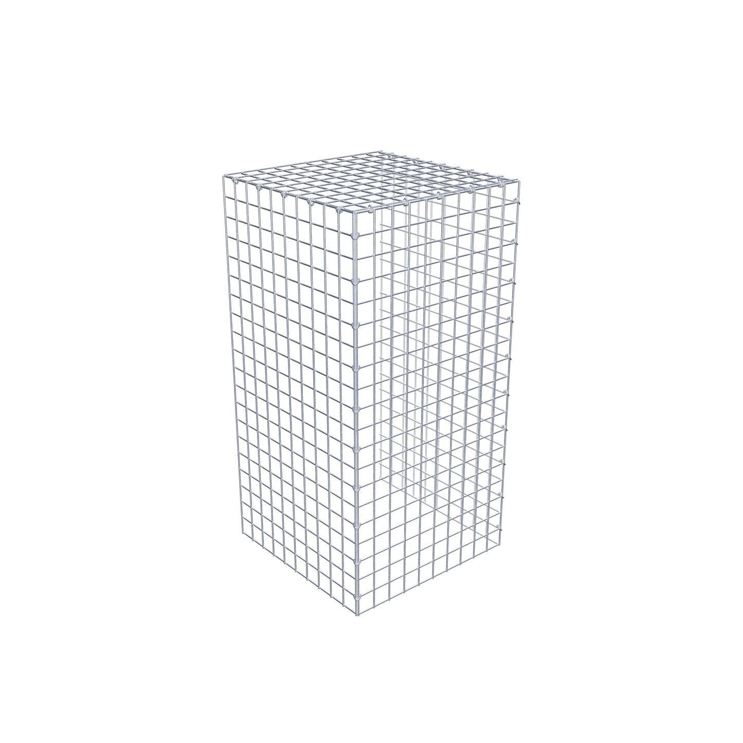 Gabbione aggiuntivo tipo 4 100 cm x 50 cm x 50 cm (L x H x P), maglia 5 cm x 5 cm, anello a C