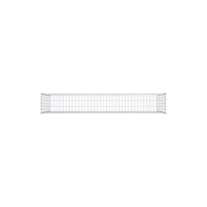 Gabião 200 cm x 100 cm x 30 cm (C x A x P), malhagem 5 cm x 10 cm, espiral