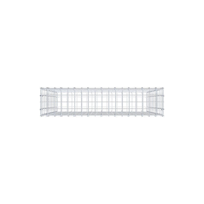 Schanskorf 100 cm x 90 cm x 20 cm (L x H x D), maaswijdte 5 cm x 10 cm, C-ring