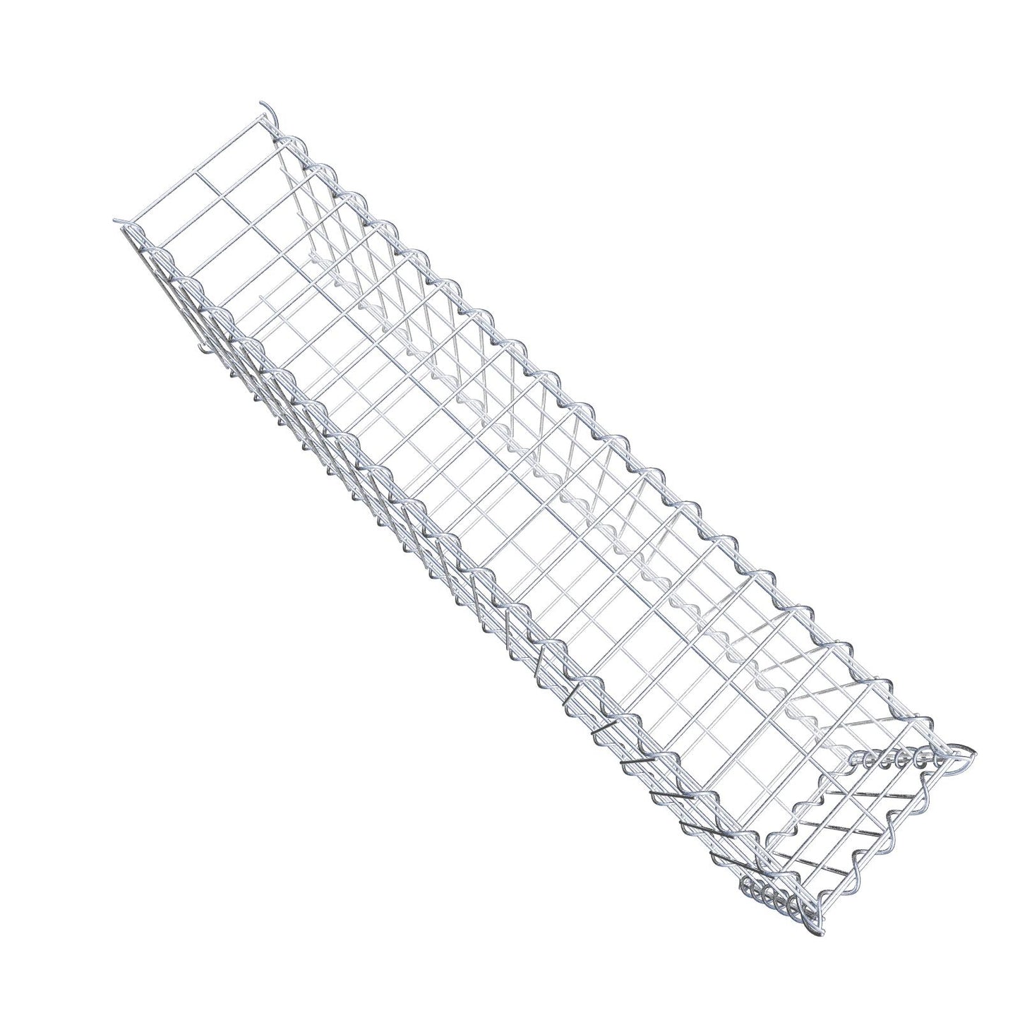 Aangegroeide schanskorf type 2 100 cm x 30 cm x 20 cm (L x H x D), maaswijdte 5 cm x 10 cm, spiraal