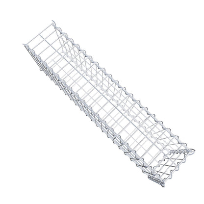 Aangegroeide schanskorf type 2 100 cm x 30 cm x 20 cm (L x H x D), maaswijdte 5 cm x 10 cm, spiraal
