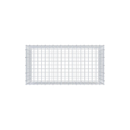 Gavión 100 cm x 50 cm x 50 cm (L x A x P), luz de malla 5 cm x 5 cm, anillo en C