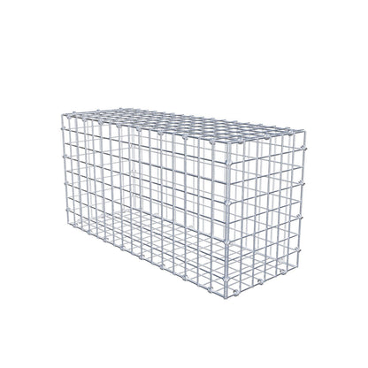 Schanskorf 80 cm x 40 cm x 30 cm (L x H x D), maaswijdte 5 x 5 cm, spiraalring