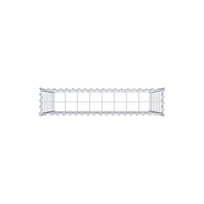 Opbouw schanskorf type 3 100 cm x 90 cm x 20 cm (L x H x D), maaswijdte 10 cm x 10 cm, spiraal