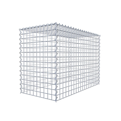 Gabião Tipo 3 100 cm x 70 cm x 50 cm (C x A x P), malhagem 5 cm x 5 cm, espiral