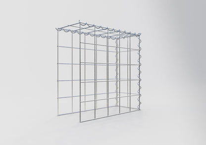 Opvokset gabion type 4 50 cm x 50 cm x 20 cm (L x H x D), maskestørrelse 10 cm x 10 cm, spiral