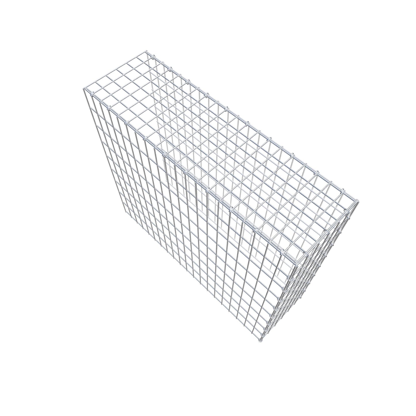Monteret gabion type 4 100 cm x 90 cm x 30 cm (L x H x D), maskestørrelse 5 cm x 10 cm, C-ring