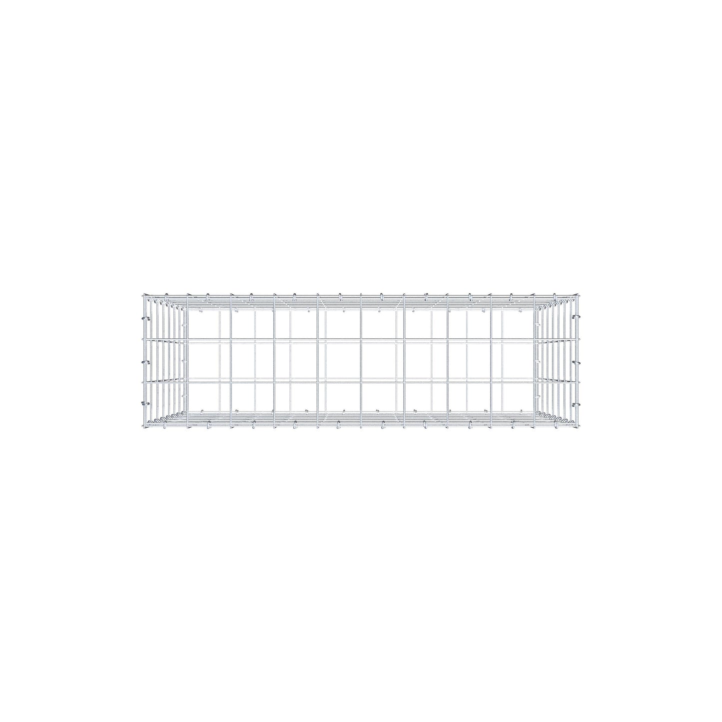 Schanskorf 100 cm x 70 cm x 30 cm (L x H x D), maaswijdte 10 cm x 10 cm, C-ring