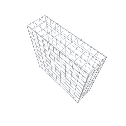 Gavión 100 cm x 100 cm x 30 cm (L x A x P), malla 10 cm x 10 cm, anillo en C