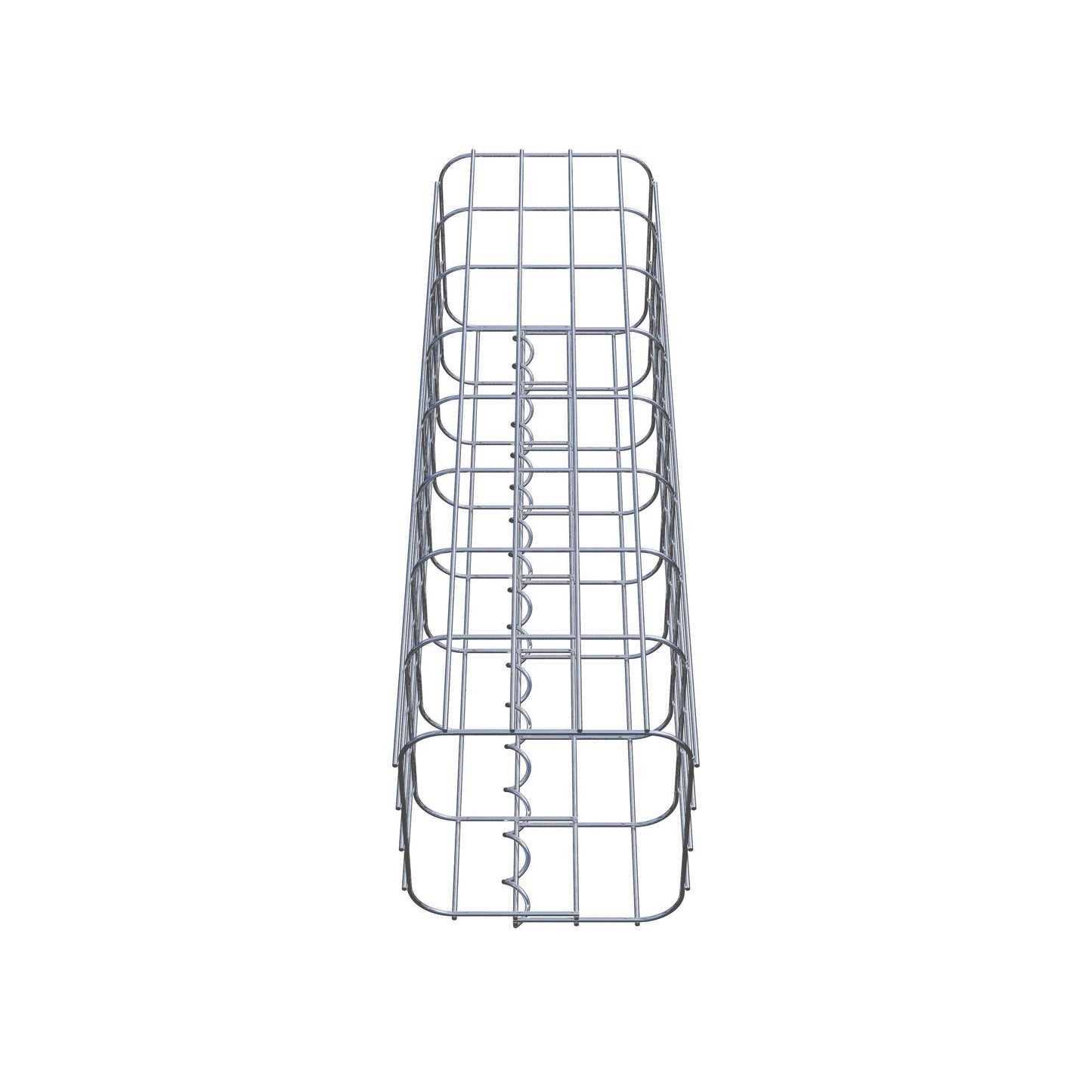 Columna de gaviones, cuadrada 22 cm x 22 cm, 80 cm de altura, MW 5 cm x 10 cm
