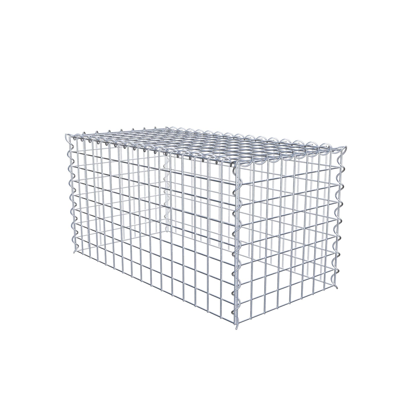 Gabião Tipo 3 80 cm x 40 cm x 40 cm (C x A x P), malhagem 5 cm x 5 cm, espiral