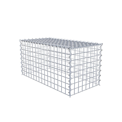 Gabião Tipo 3 80 cm x 40 cm x 40 cm (C x A x P), malhagem 5 cm x 5 cm, espiral