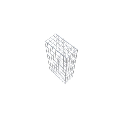 Mounted gabion type 2 80 cm x 40 cm x 20 cm, mesh size 5 cm x 10 cm, C-ring