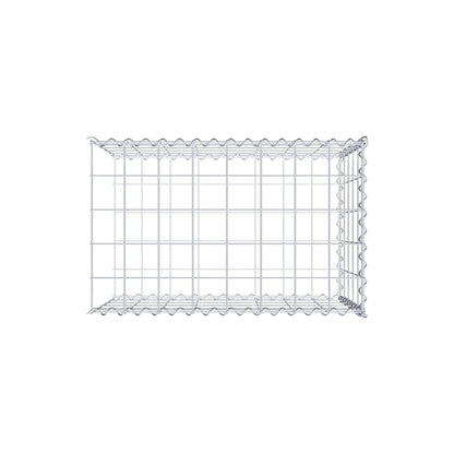 Gabion rapporté type 2 80 cm x 50 cm x 50 cm (L x H x P), mailles 10 cm x 10 cm, spirale