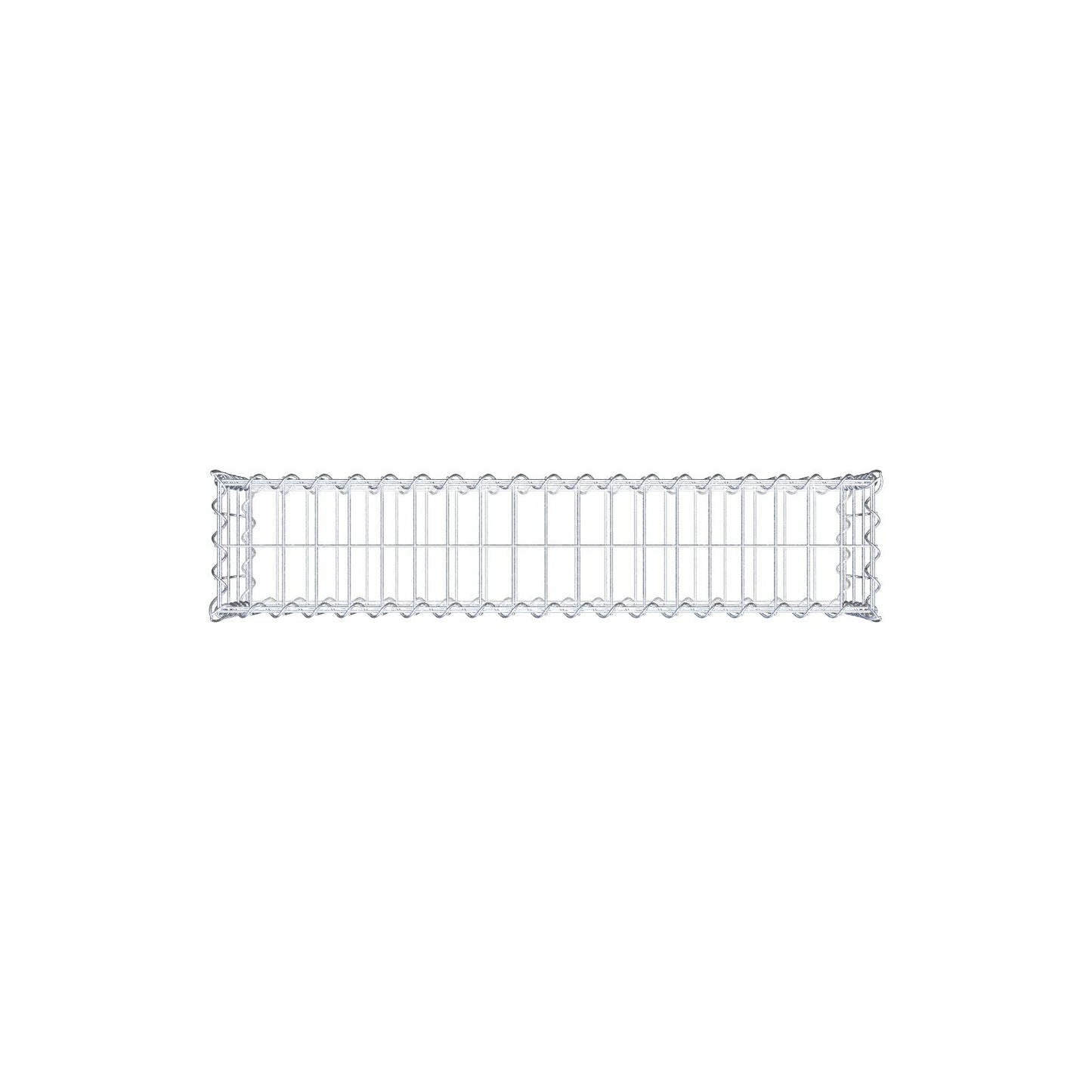 Gabione 100 cm x 30 cm x 20 cm (L x H x T), Maschenweite 5 cm x 10 cm, Spirale