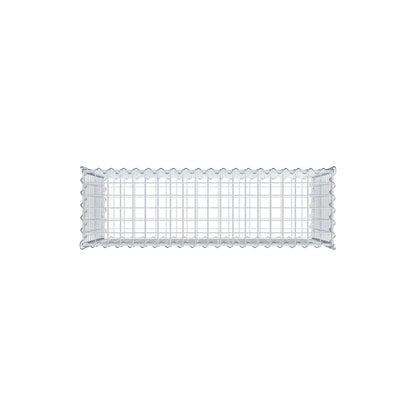 Gabbione 100 cm x 60 cm x 30 cm (L x H x P), maglia 5 cm x 5 cm, spirale