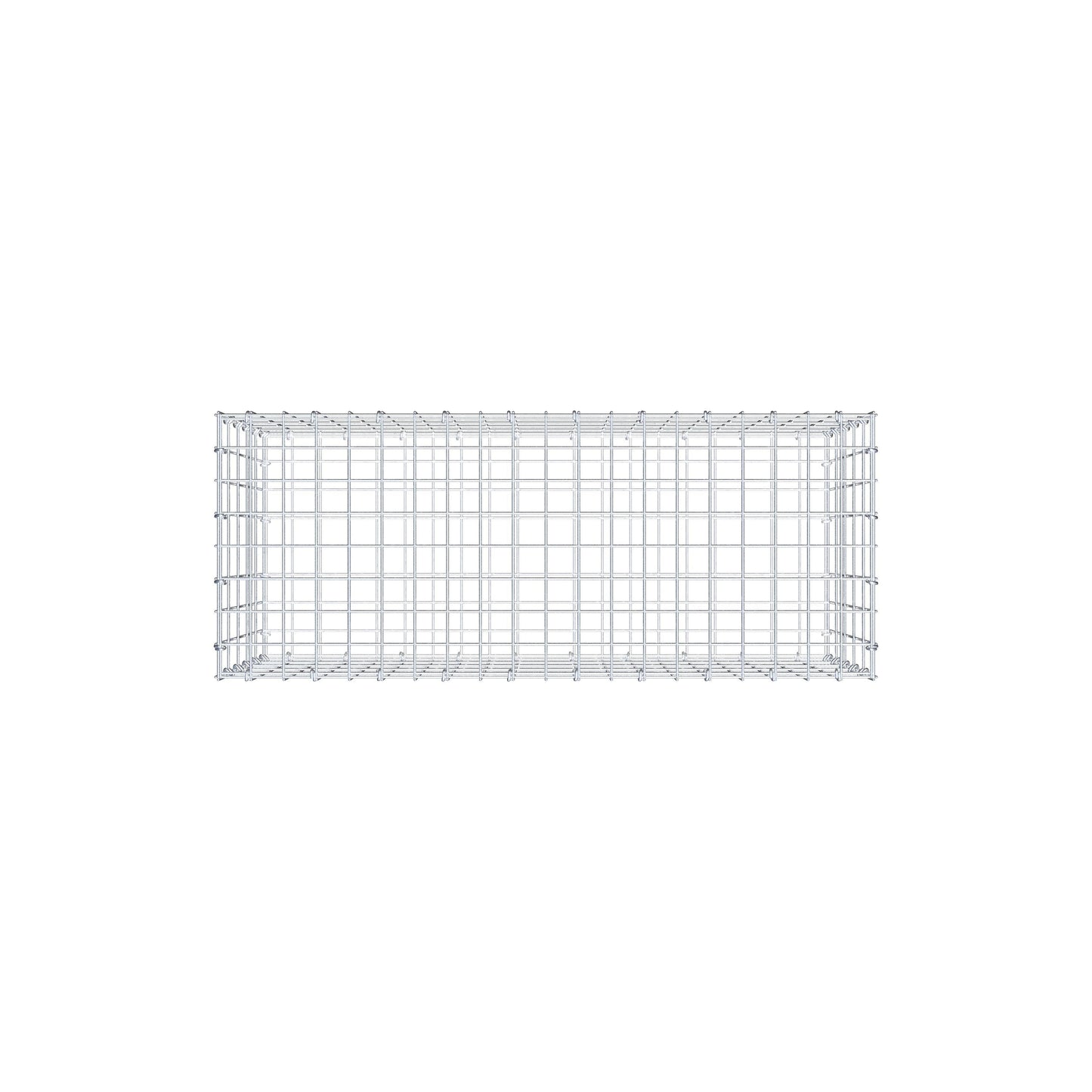 Schanskorf 100 cm x 50 cm x 40 cm (L x H x D), maaswijdte 5 cm x 10 cm, C-ring