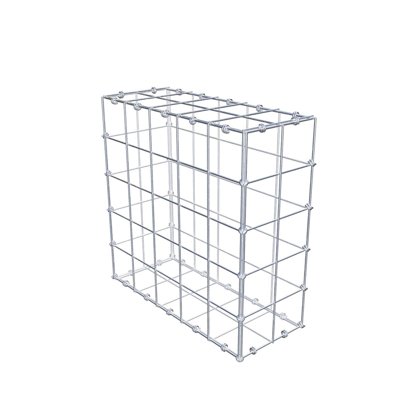 Schanskorf 50 cm x 50 cm x 20 cm (L x H x D), maaswijdte 10 x 10 cm, spiraalring