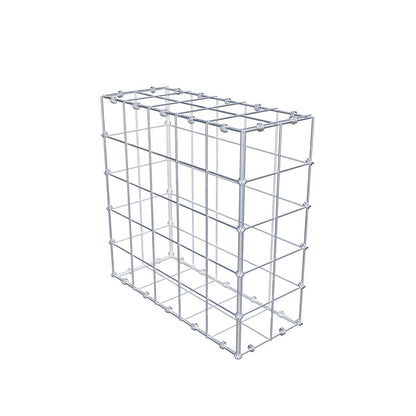 Schanskorf 50 cm x 50 cm x 20 cm (L x H x D), maaswijdte 10 x 10 cm, spiraalring