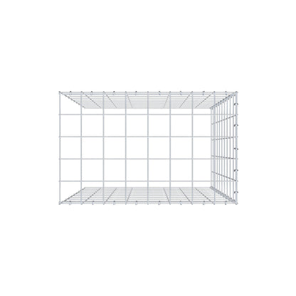Gavión complementario de tipo 4 100 cm x 80 cm x 50 cm (L x A x P), malla 10 cm x 10 cm, anillo en C
