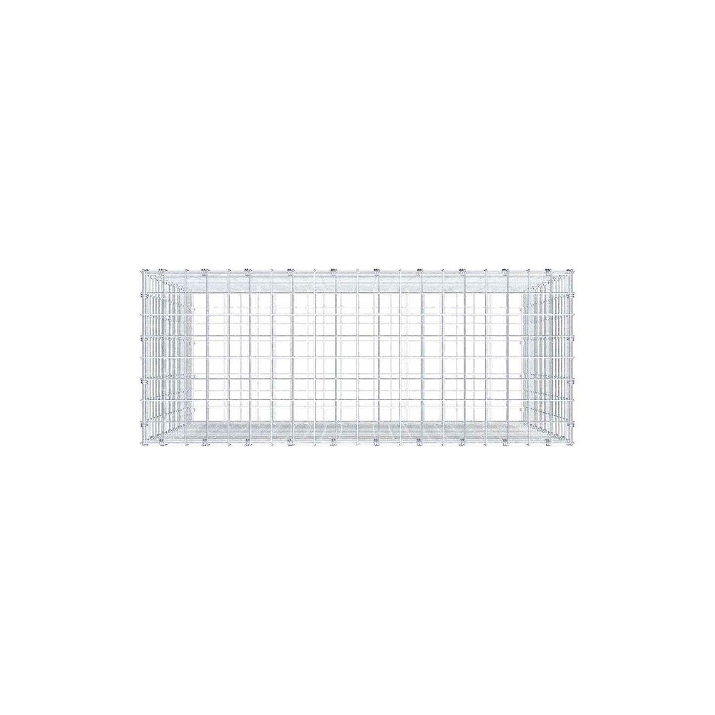 Schanskorf 100 cm x 90 cm x 40 cm (L x H x D), maaswijdte 5 x 5 cm, spiraalring