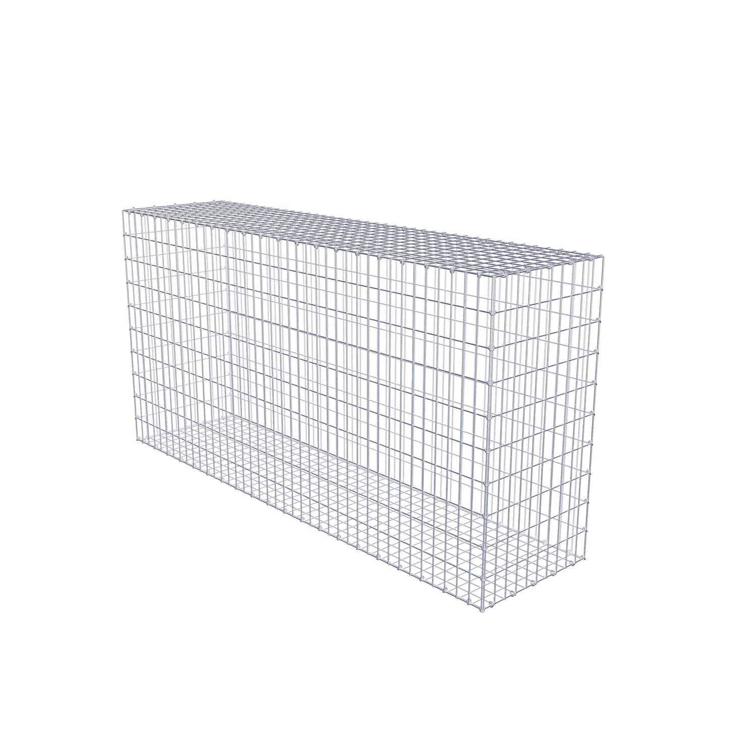 Gavión 200 cm x 100 cm x 50 cm (L x A x P), luz de malla 5 cm x 10 cm, anillo en C