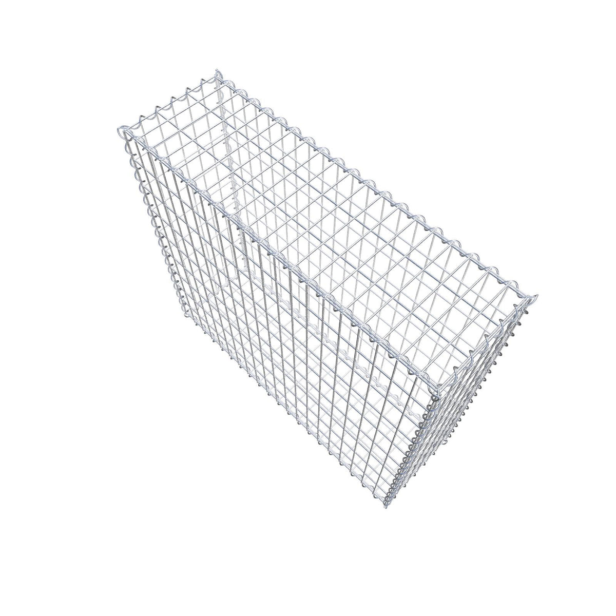 Gabion 100 cm x 90 cm x 30 cm (L x H x D), maskstorlek 5 cm x 10 cm, spiral