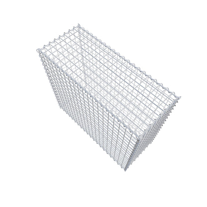 Schanskorf 100 cm x 90 cm x 40 cm (L x H x D), maaswijdte 5 cm x 5 cm, spiraalvormig