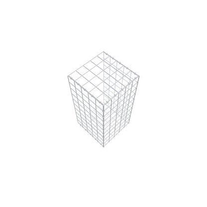 Monteret gabion type 2 100 cm x 50 cm x 50 cm (L x H x D), maskestørrelse 10 cm x 10 cm, C-ring