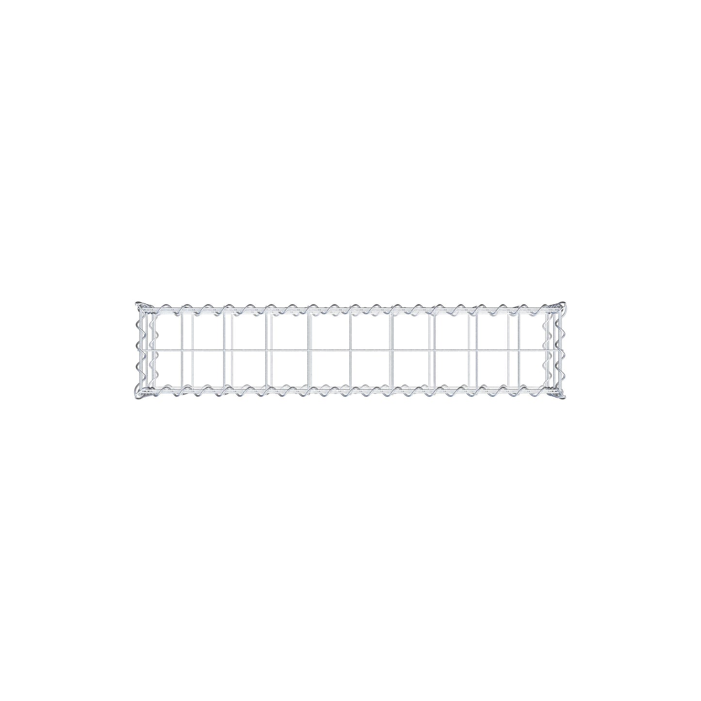 Gabion 100 cm x 20 cm x 20 cm (L x H x D), maskestørrelse 10 cm x 10 cm, spiral