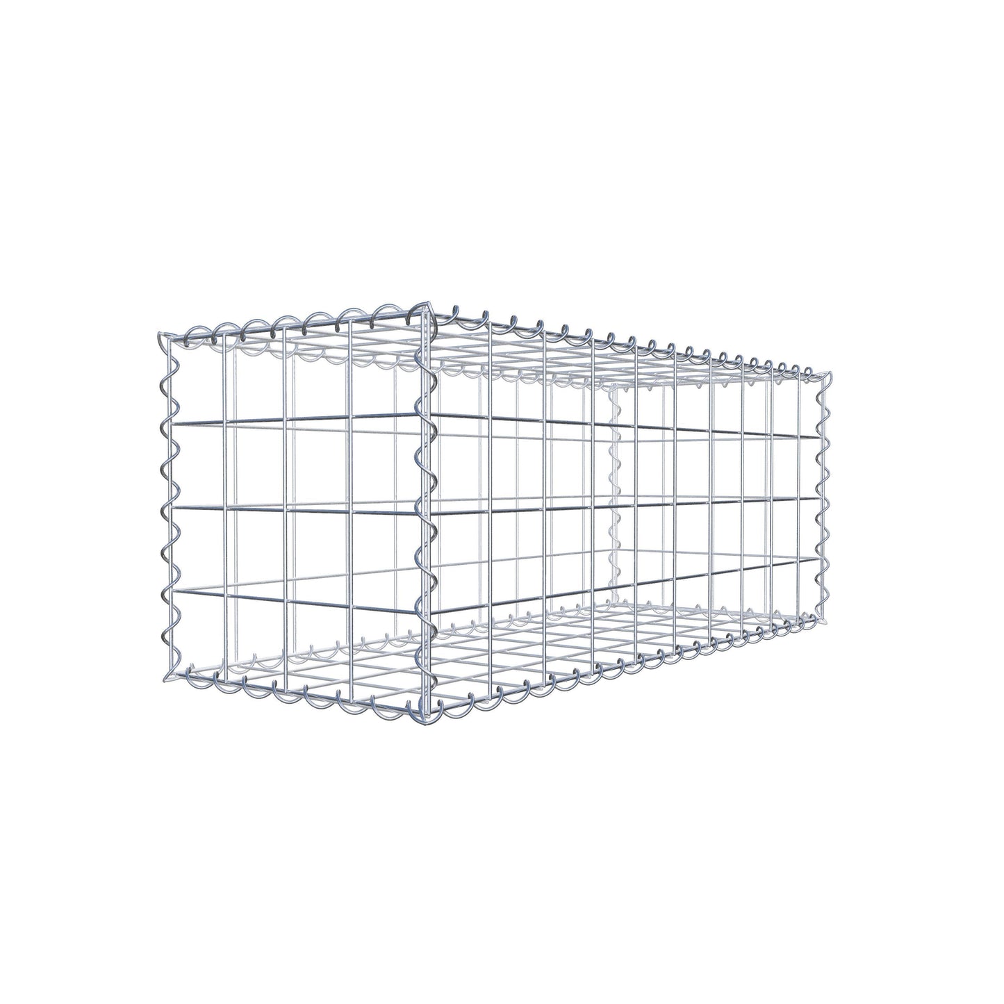 Gabion 100 cm x 40 cm x 40 cm (L x H x D), maskestørrelse 10 cm x 10 cm, spiral