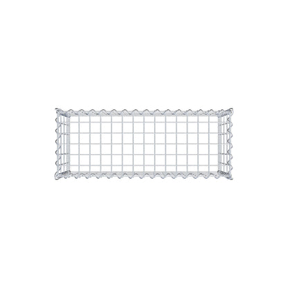 Add-on schanskorf type 3 80 cm x 40 cm x 30 cm (L x H x D), maaswijdte 5 cm x 10 cm, spiraalvormig