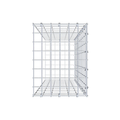 Mounted gabion type 2 100 cm x 30 cm x 40 cm, mesh size 5 cm x 10 cm, C-ring